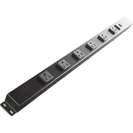 X1 X1 HU2061 24 in. 6 Outlet Hardwired Power Strip; USB HU2061